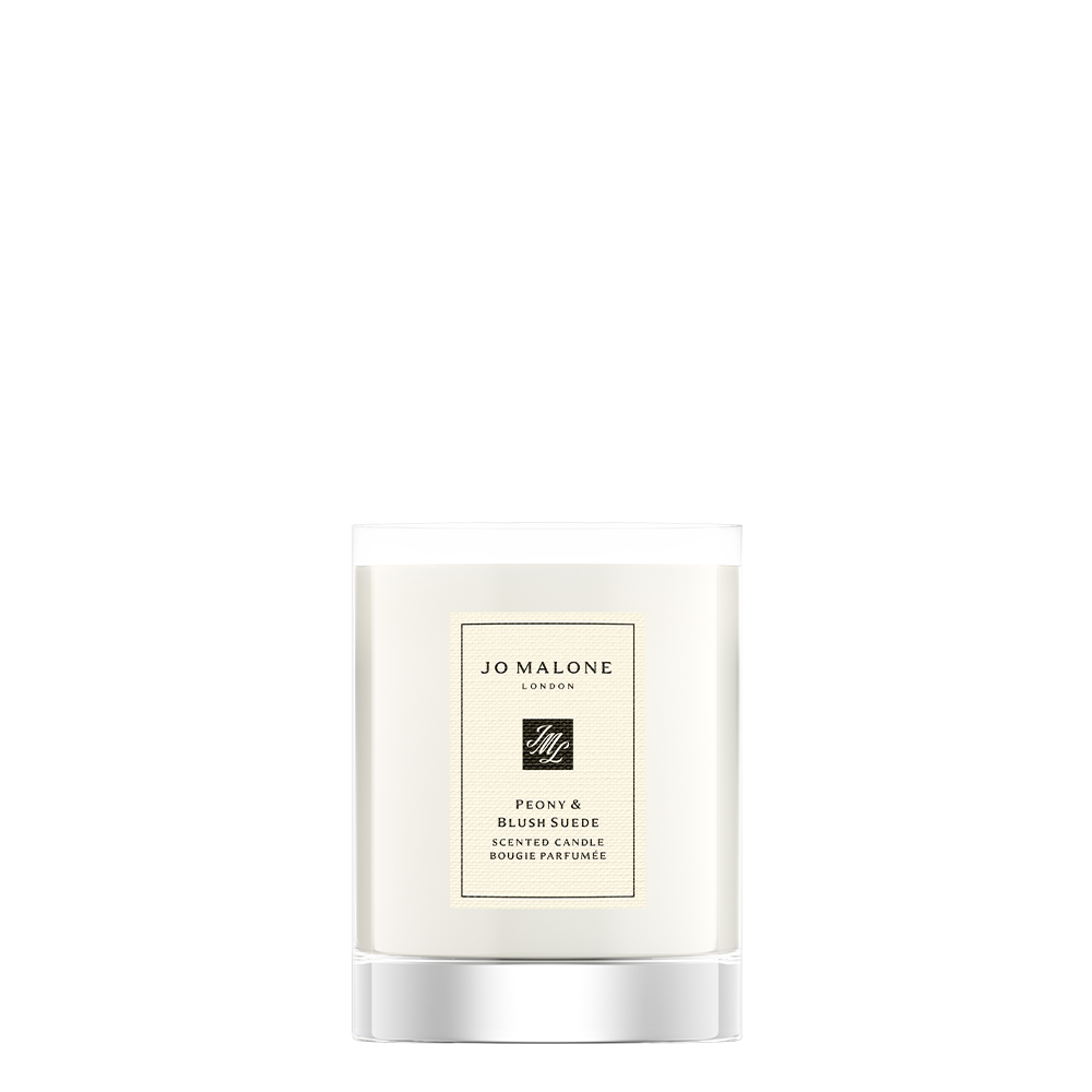 Peony & Blush Suede Travel Candle 