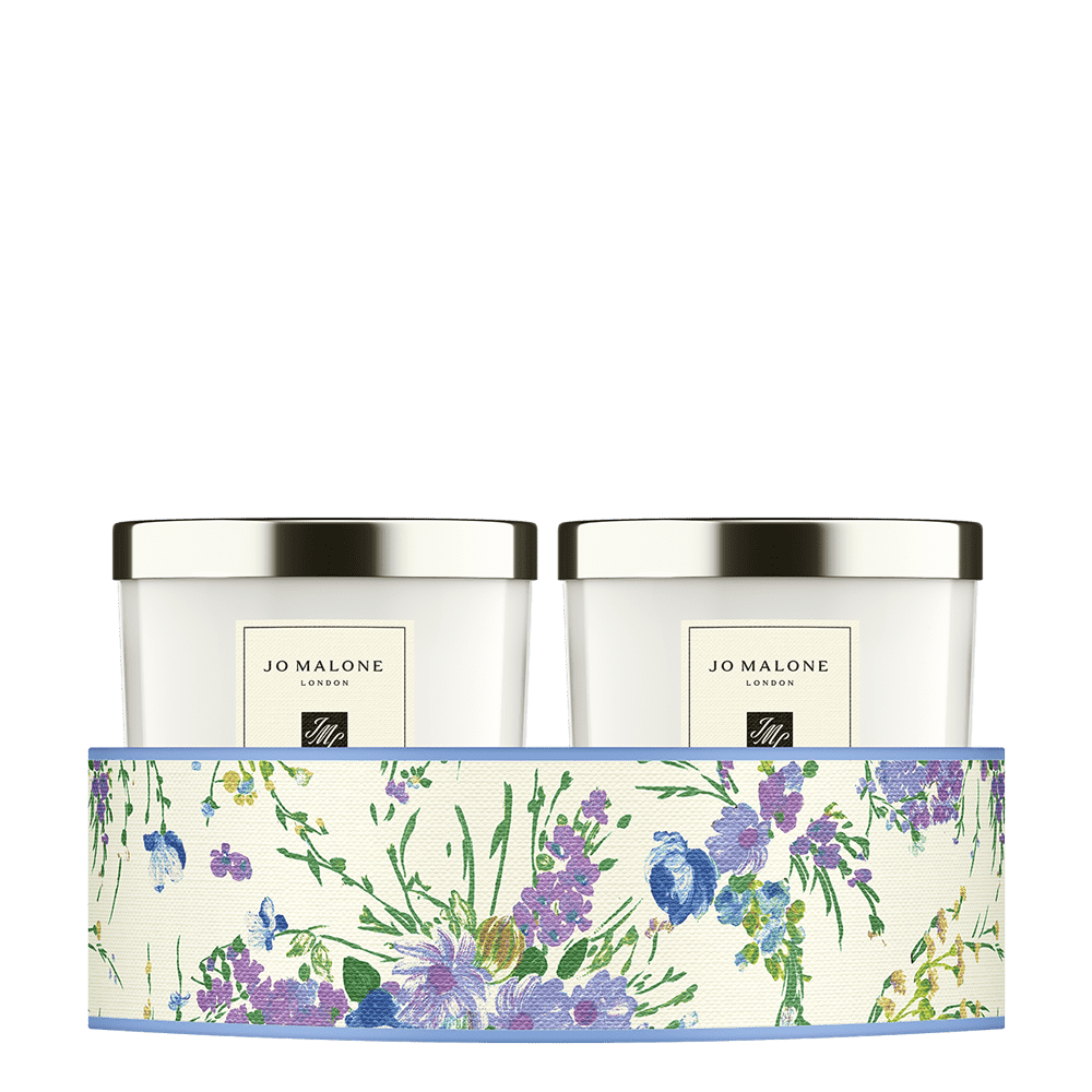Design Edition Candle Duo The Wild Flower Pair : Honeysuckle & Davana and Wild Bluebell​