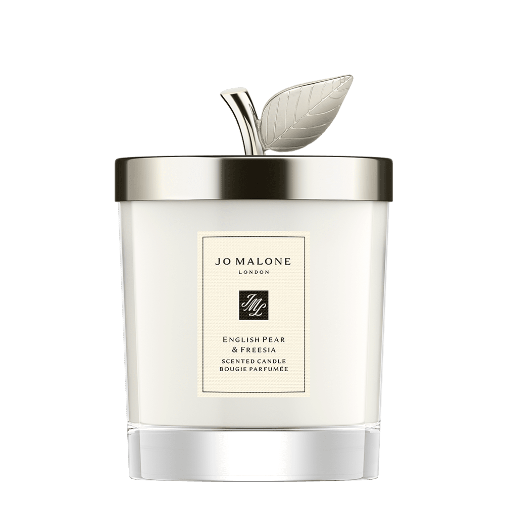 English Pear & Freesia Decorated Home Candle